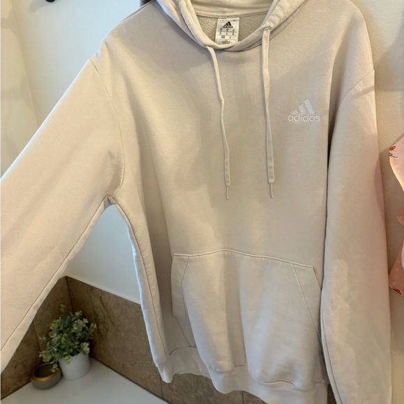 Adidas Heather Gray Pullover Hoodie - Picture 1 of 4
